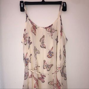 Cream Butterfly Dress